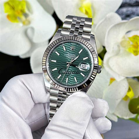 rolex green dial datejust 41|Rolex Datejust 41 waterproof.